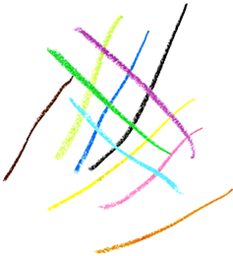 クレヨンで描いたイラスト