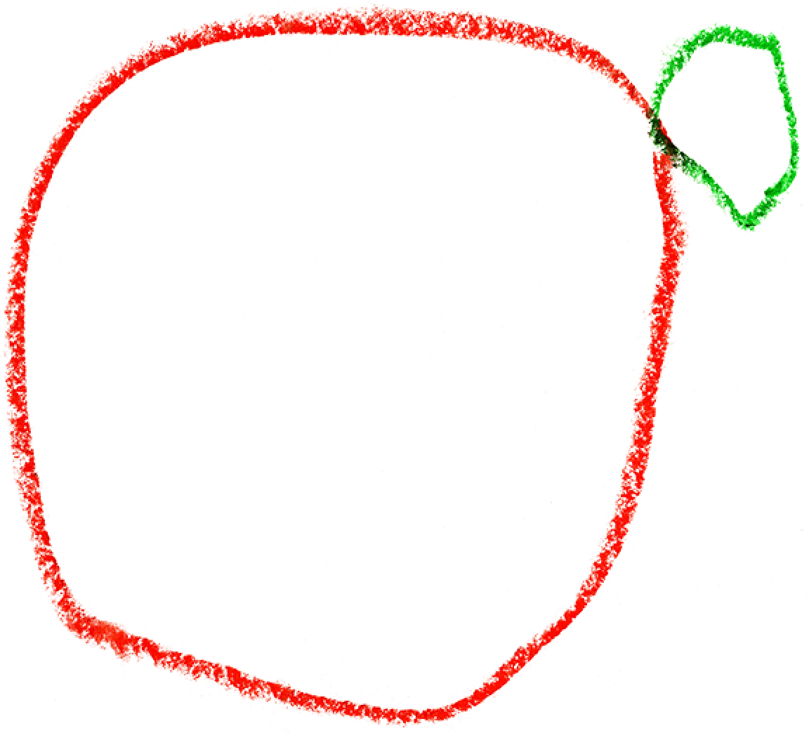 クレヨンで描いたイラスト