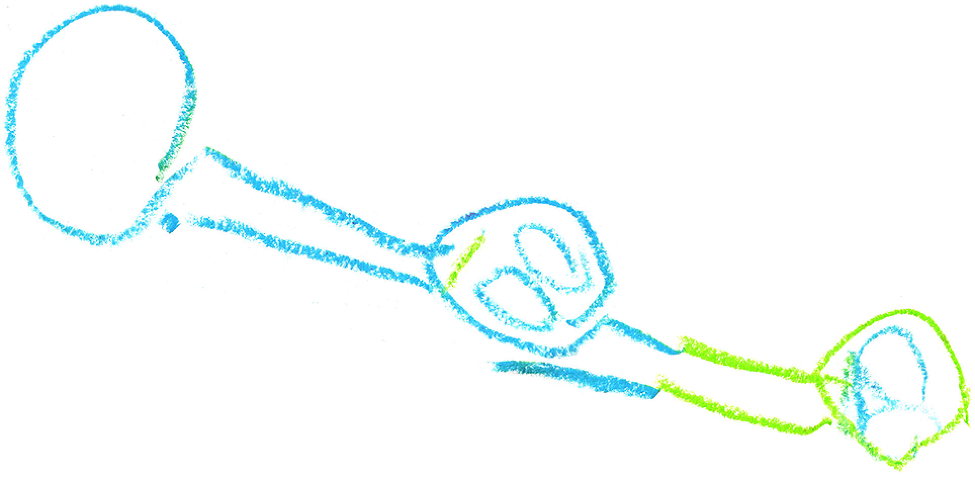 クレヨンで描いたイラスト