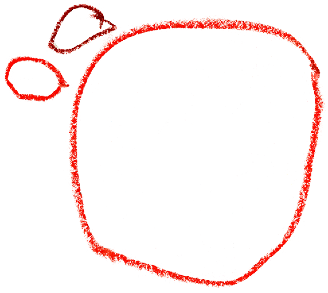 クレヨンで描いたイラスト