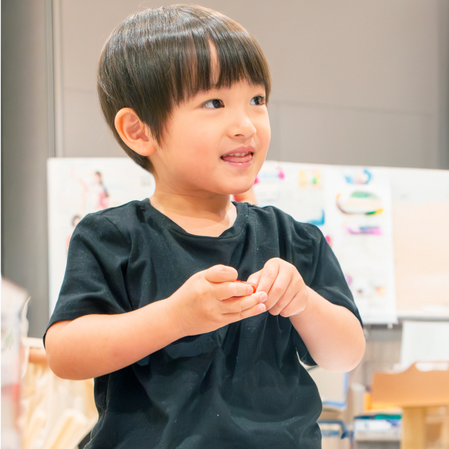 笑顔の男の子