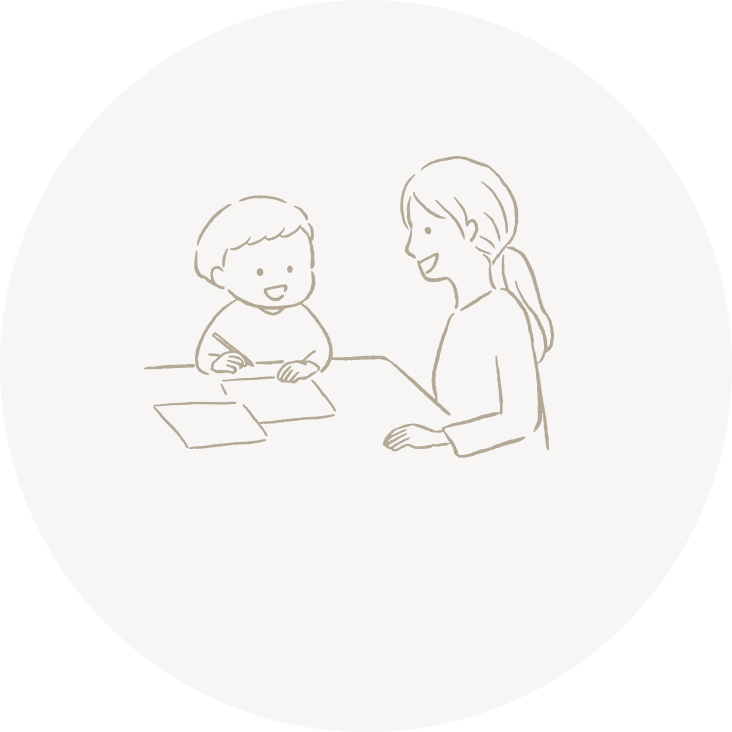 親子のイラスト